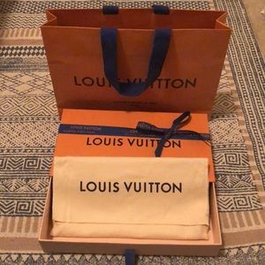 Louis Vuitton Wallet Dust bag, Box, and Bag